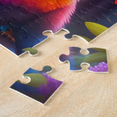 Farbenfroher Fantastischer Vogel in einem Zauberwa Puzzle (Seite)