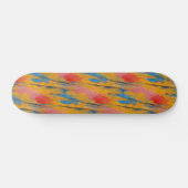 Farbenfroher Farbklecks Skateboard (Horizontal)