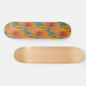 Farbenfroher Farbklecks Skateboard (Horizontal)
