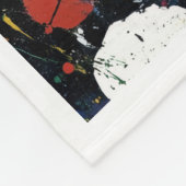 Farbenfroher Farbklecks und Tropfen abstraktes Kun Fleecedecke (Ecke)