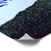 Farbenfroher feiner Wind, klares Morgenmotiv Fuji Poster (Ecke)