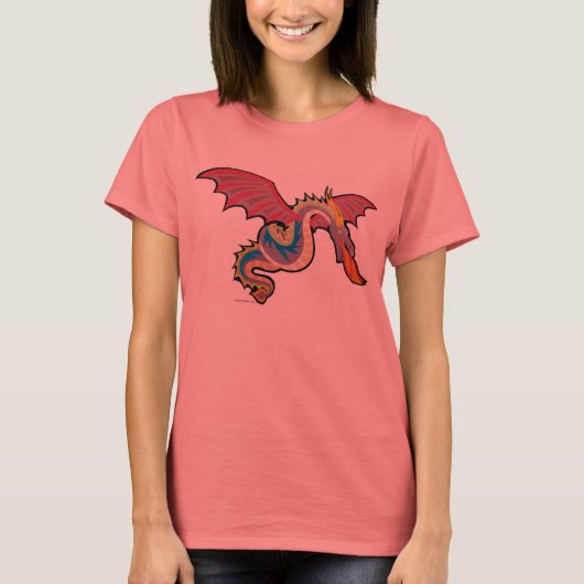 Farbenfroher Feueratmendrache T-Shirt (Vorderseite)