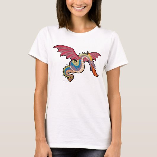 Farbenfroher Feueratmendrache T-Shirt (Vorderseite)