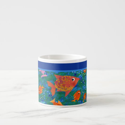 Farbenfroher Fisch im Meer, Custom Espresso Tasse (Vorderseite)