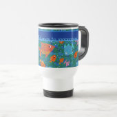 Farbenfroher Fisch im Meer Custom Travel Mug Reisebecher (VorderseiteRechts)
