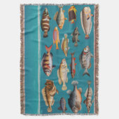 Farbenfroher Fisch unter blauem Meer Decke (Vorderseite Vertikal)