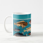 Farbenfroher Fisch unter blauem Meer Kaffeetasse (Links)