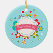 Farbenfroher floraler Muttertag | Ornament (Hinten)