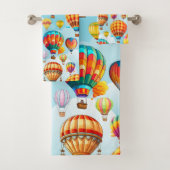 Farbenfroher Flug Hot Air Ballon Badhandtuch Set (Insitu)