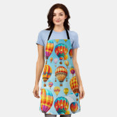 Farbenfroher Flug Hot Air Ballon Schürze (Getragen)