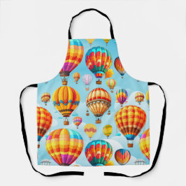 Farbenfroher Flug Hot Air Ballon Schürze