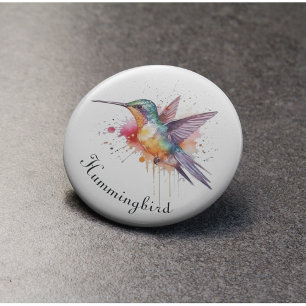 Farbenfroher Flug, wasserfarbener Kolibri individu Flaschenöffner