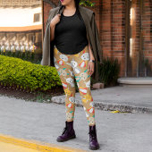 Farbenfroher Fox Cartoon Leggings