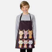 Farbenfroher Fox Cartoon Schürze (Getragen)