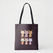 Farbenfroher Fox Cartoon Tasche (Vorderseite)