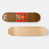 Farbenfroher Fox Funny Personalisiert Skateboard (Horizontal)