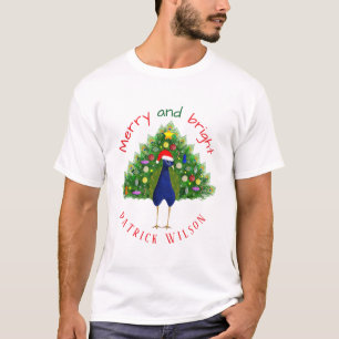 Farbenfroher Fröhlicher und Heller Weihnachtsbaum  T-Shirt