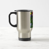 Farbenfroher Frühlingsblumengarten Reisebecher (Links)