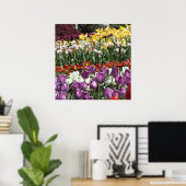 Farbenfroher Frühlingsholzgarten, Elisabeth Park Poster (Heimbüro)