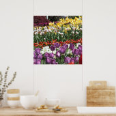 Farbenfroher Frühlingsholzgarten, Elisabeth Park Poster (Küche)