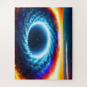 Farbenfroher galaktischer Sturm über den Fun Plane Puzzle (Vertikal)