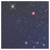 Farbenfroher Galaxy Nebel Aquarellmalerei Stoff (Nahaufnahme)