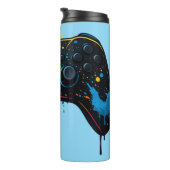 Farbenfroher Game-Controller-Aufkleber  Thermosbecher (Nach rechts gedreht)