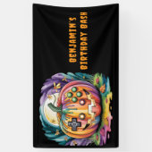 Farbenfroher Gamer Pumpkin Halloween Bash Banner (Vertikal)