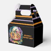 Farbenfroher Gamer Pumpkin Halloween Bash Geschenkschachtel (Rückseite)
