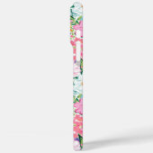 Farbenfroher Garten Monogramm Case-Mate iPhone Hülle (Rückseite / Links)