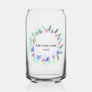 farbenfroher Gartenkranz Weihnachtsweihnachtsnacht Dosenglas