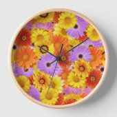 Farbenfroher Gartenvoller Gänseblümchen - Helle Bl Uhr (Vorderseite)