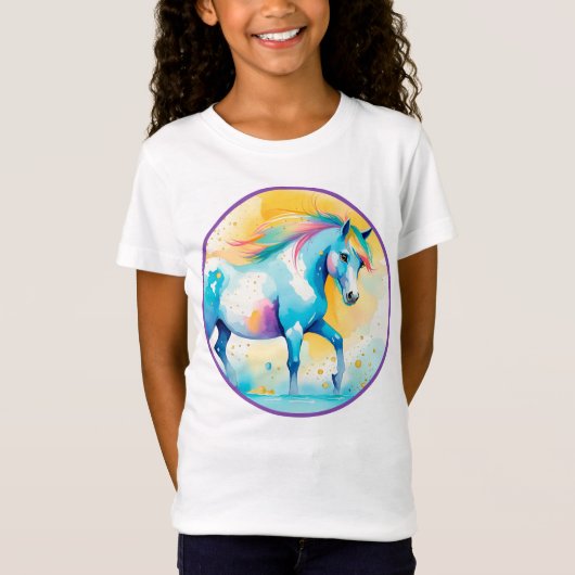 Farbenfroher Geist Pony 14 Kinder T-Shirt (Vorderseite)