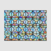 Farbenfroher gestanzter Gläseeffekt Entdeckungssei Seidenpapier (Vorderseite)