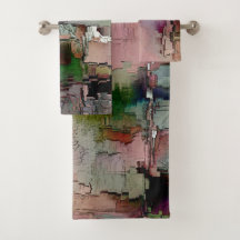 Farbenfroher Gestein dominierte Lachs zu grünlich 