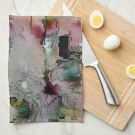 Farbenfroher Gestein dominierte Lachs zu grünlich  Geschirrtuch