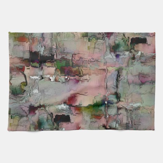 Farbenfroher Gestein dominierte Lachs zu grünlich Geschirrtuch (Horizontal)