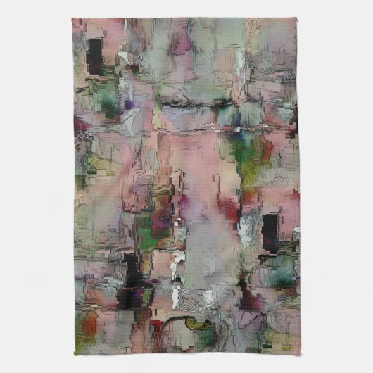 Farbenfroher Gestein dominierte Lachs zu grünlich Geschirrtuch (Vertikal)