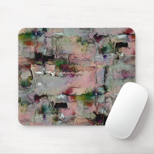 Farbenfroher Gestein dominierte Lachs zu grünlich Mousepad (Mit Mouse)