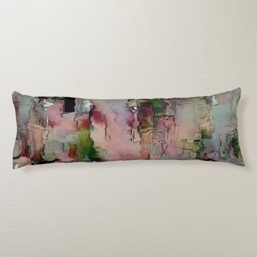 Farbenfroher Gestein dominierte Lachs zu grünlich  Seitenschläferkissen (Rückseite)