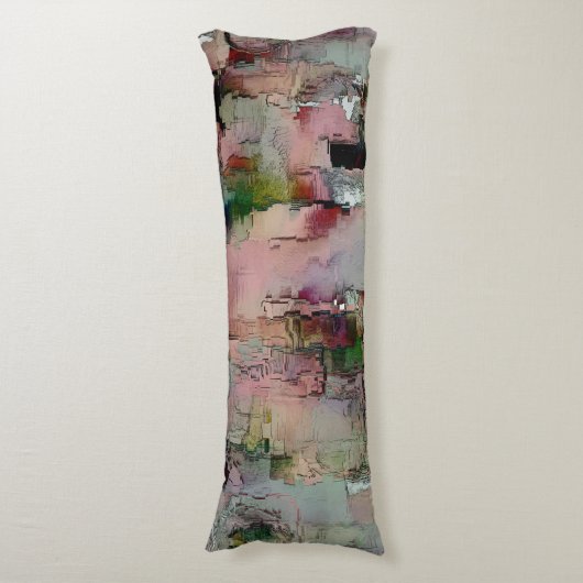 Farbenfroher Gestein dominierte Lachs zu grünlich Seitenschläferkissen (Vorderseite Vertikal)