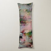 Farbenfroher Gestein dominierte Lachs zu grünlich Seitenschläferkissen (Rückseite (Vertikal))