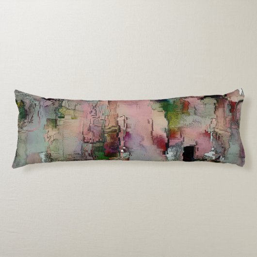 Farbenfroher Gestein dominierte Lachs zu grünlich  Seitenschläferkissen (Vorderseite)