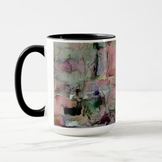 Farbenfroher Gestein dominierte Lachs zu grünlich Tasse (Links)