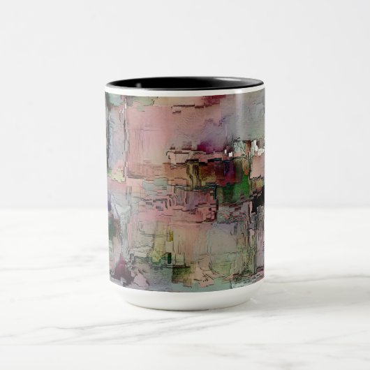 Farbenfroher Gestein dominierte Lachs zu grünlich Tasse (Zentrum)