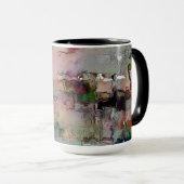 Farbenfroher Gestein dominierte Lachs zu grünlich Tasse (VorderseiteRechts)