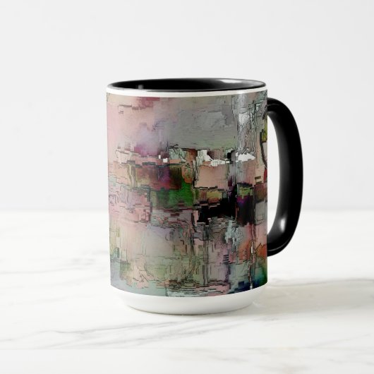 Farbenfroher Gestein dominierte Lachs zu grünlich Tasse (VorderseiteRechts)