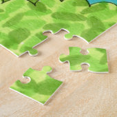 Farbenfroher gestreifter Katzenbaum Niedlicher Spa Puzzle (Seite)