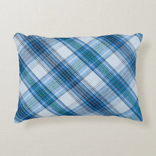 Farbenfroher, gestreifter Stoff Dekokissen