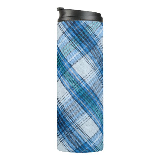 Farbenfroher, gestreifter Stoff Thermosbecher (Nach rechts gedreht)